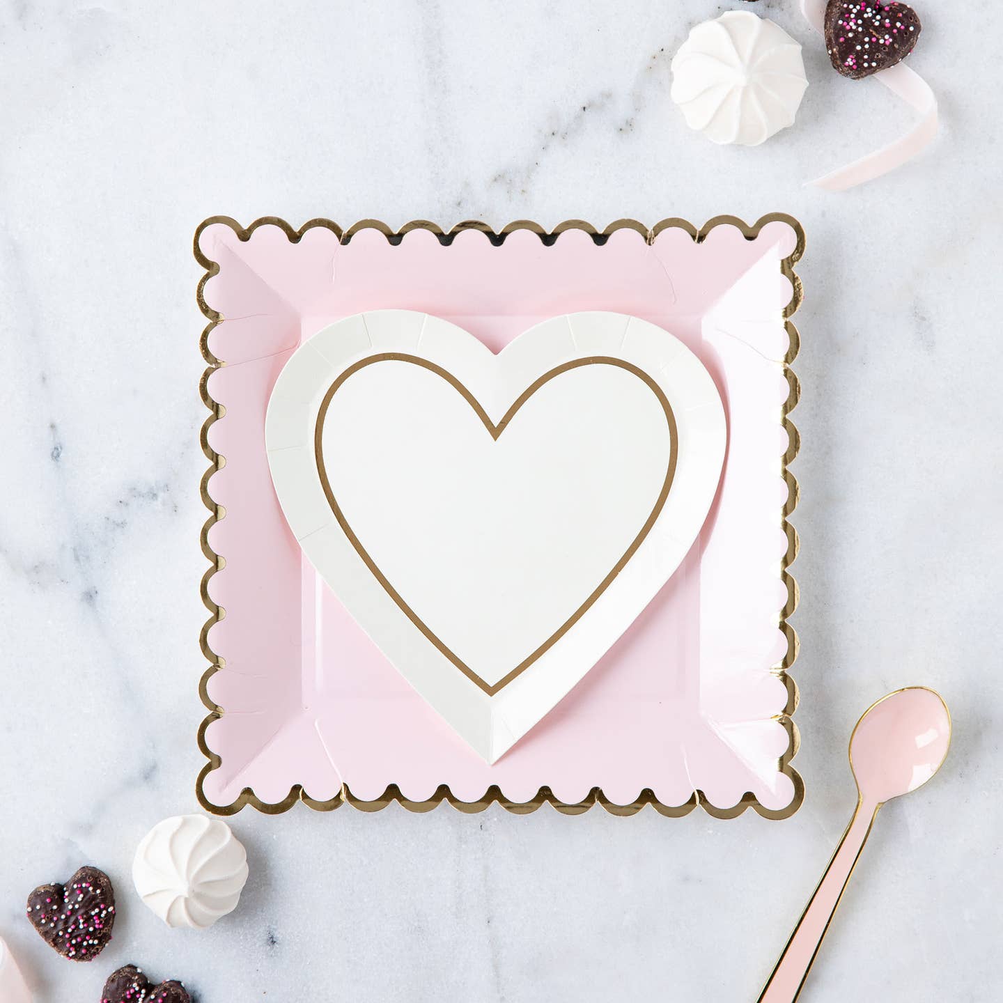 Blush Polka dot 9" Plate