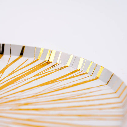 Radiance Gold Foil Dinner Paper Plates