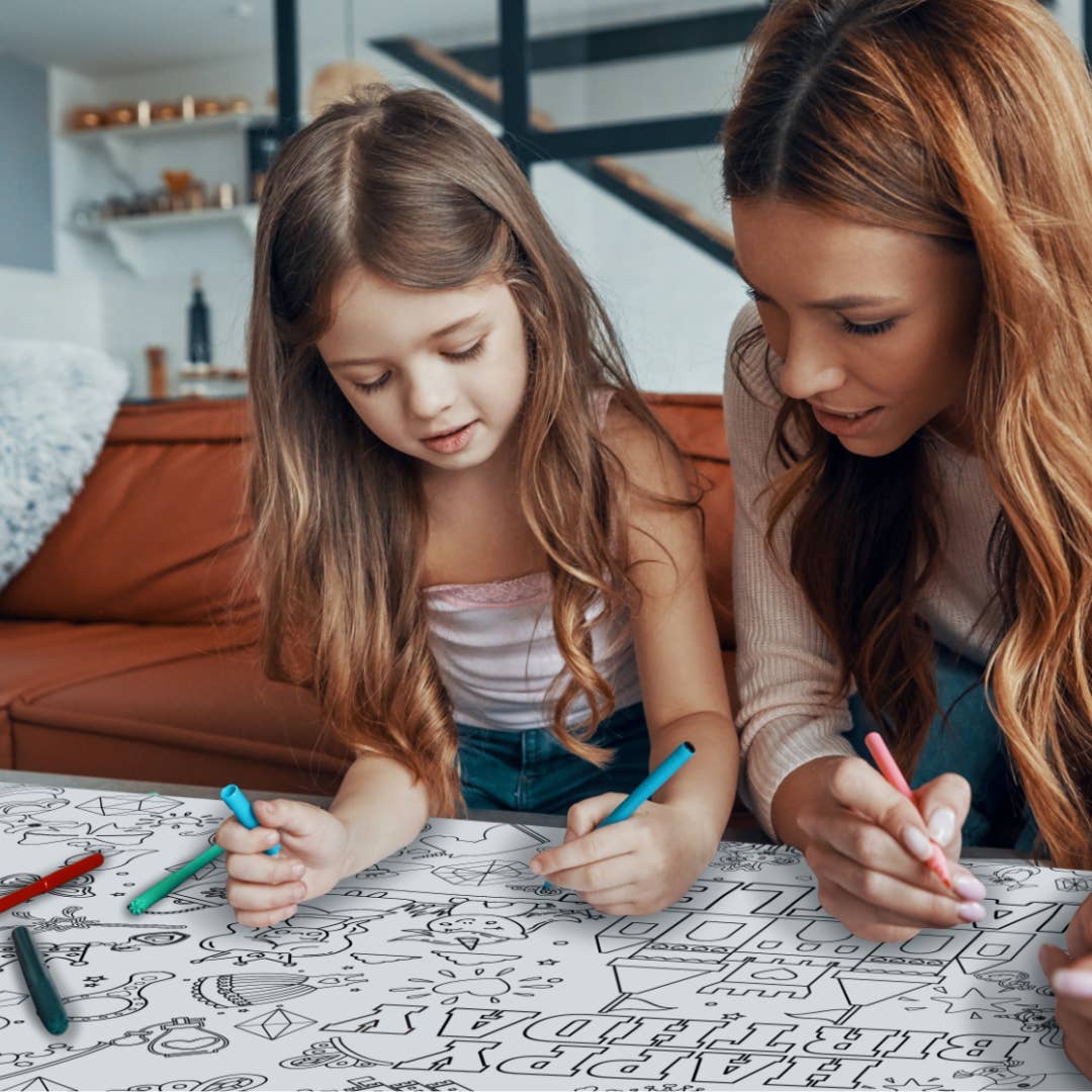 Princess Coloring Tablecloth | Princess Party Décor