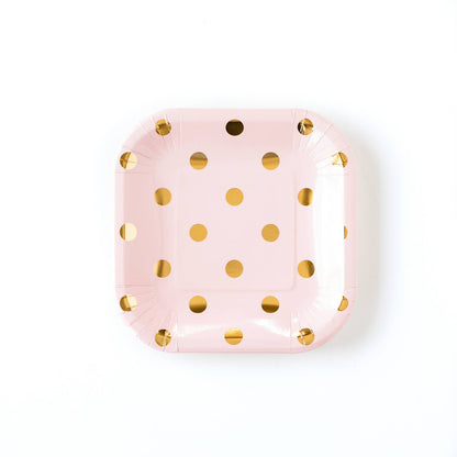 Blush Polka dot 7" Plate