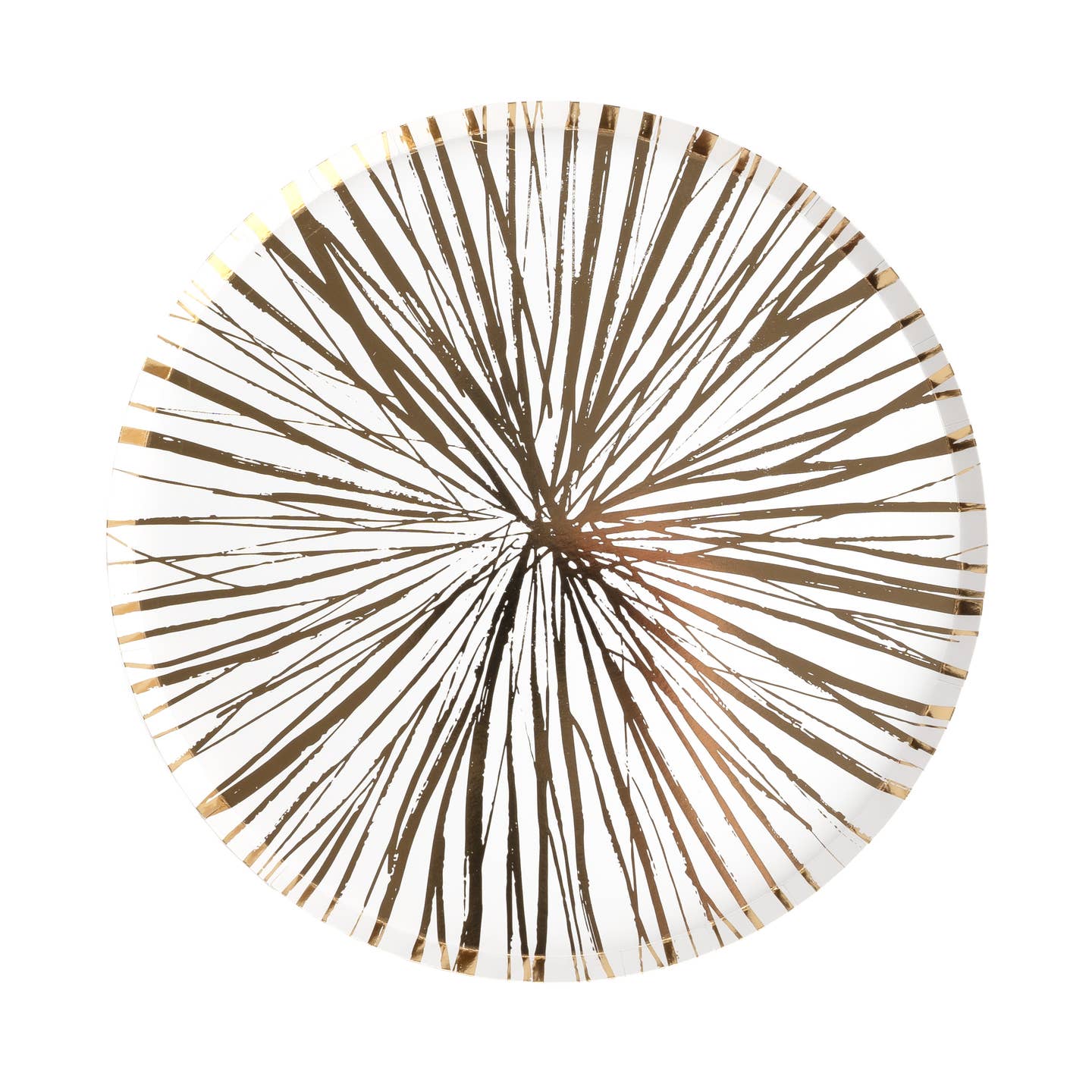 Radiance Gold Foil Dinner Paper Plates