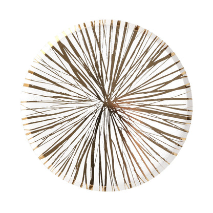 Radiance Gold Foil Dinner Paper Plates