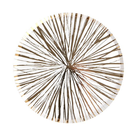 Radiance Gold Foil Dinner Paper Plates