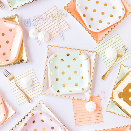 Blush Polka dot 7" Plate