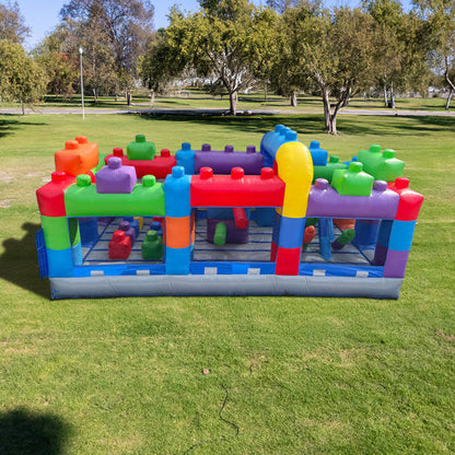 12' Dual Lane Inflatable waterslide (with optional obstacle course)