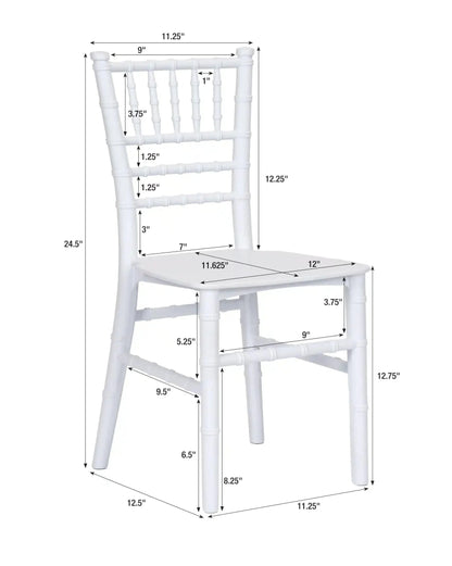 Kids White Chiavari Char Rental