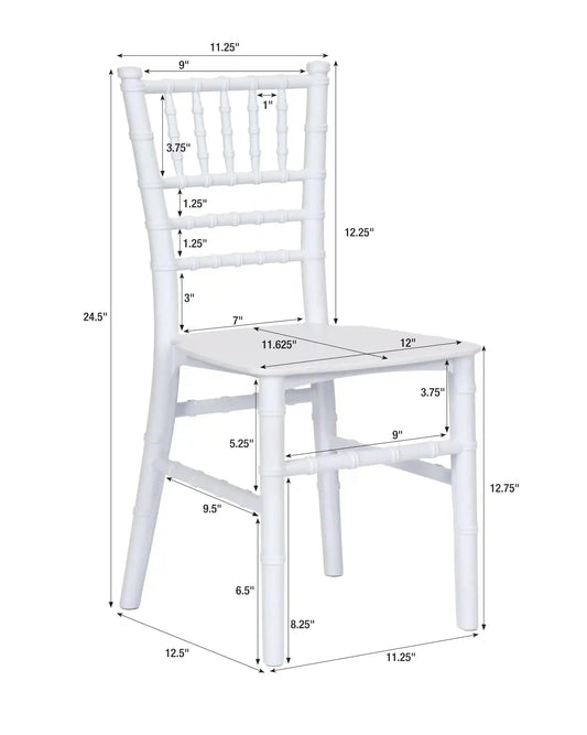 Kids White Chiavari Char Rental