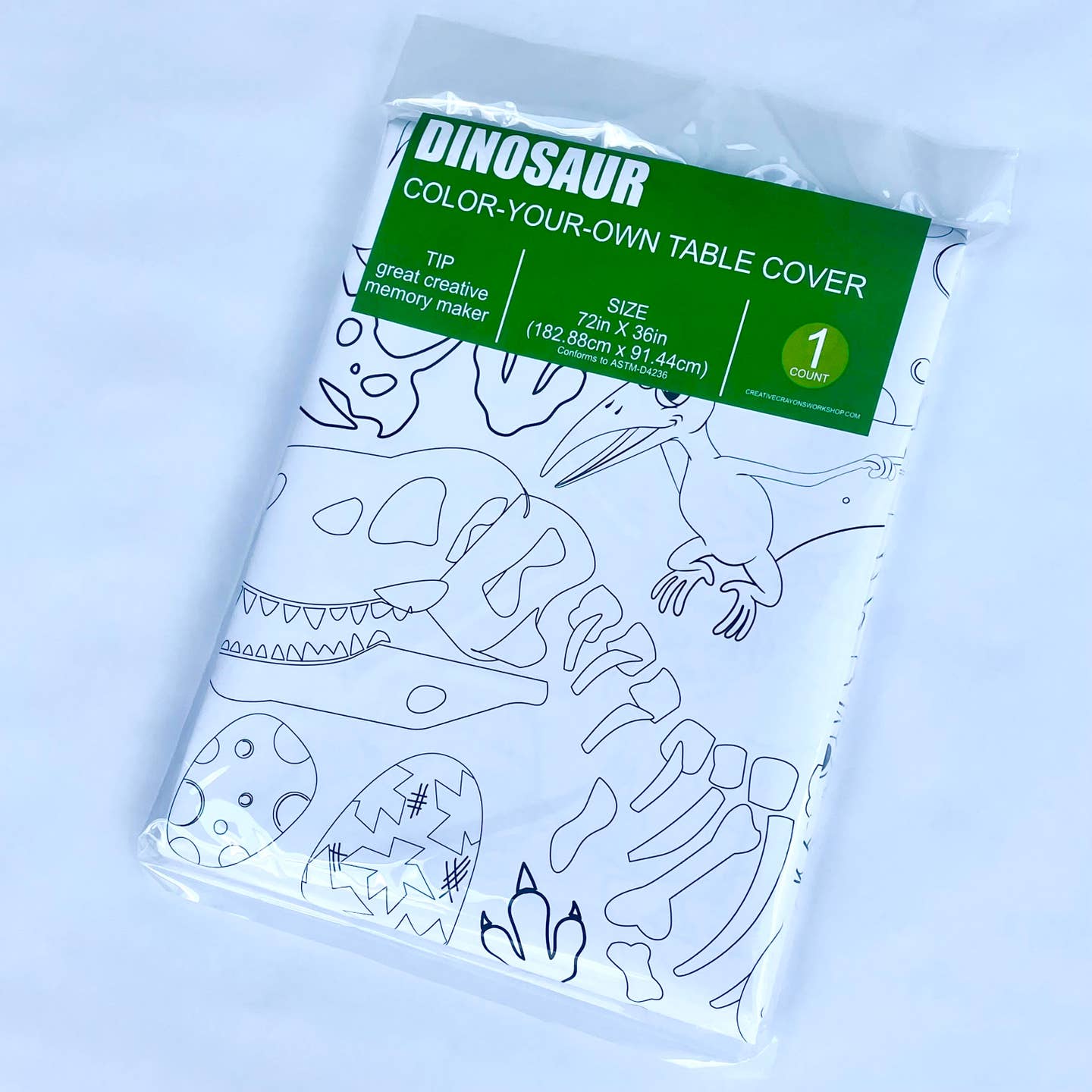 Dinosaur Coloring Tablecloth | Paper Dino Party Décor