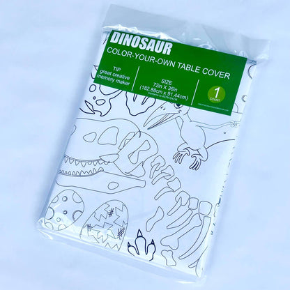 Dinosaur Coloring Tablecloth | Paper Dino Party Décor