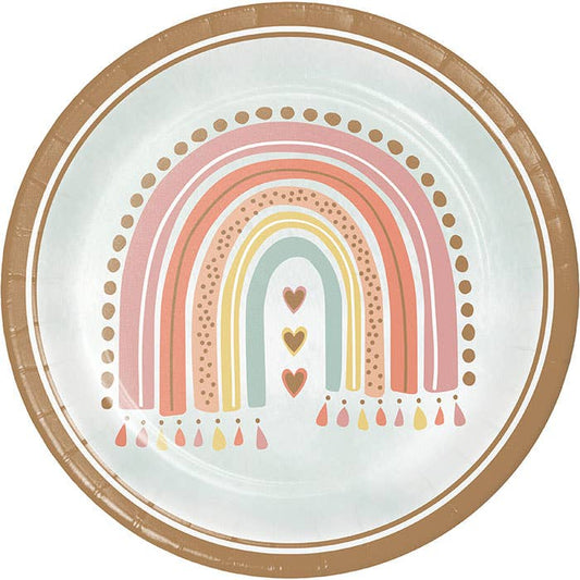 Boho Rainbow Dinner Plates