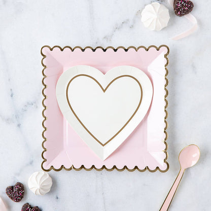 Blush Polka dot 9" Plate