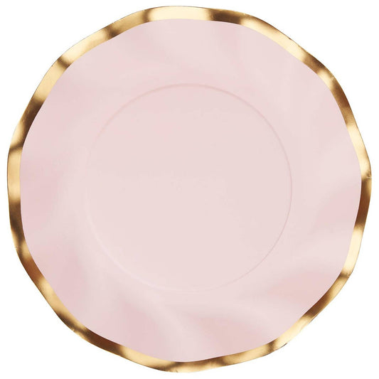 Wavy Salad Plate in Blush
