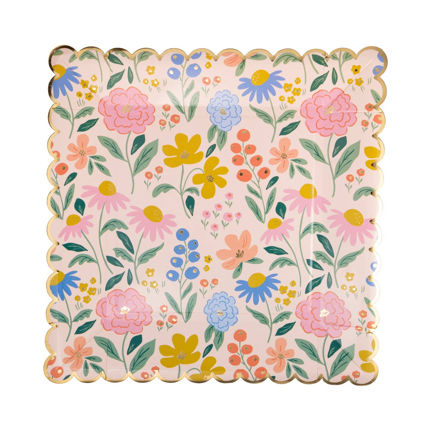 Floral Pattern Plate