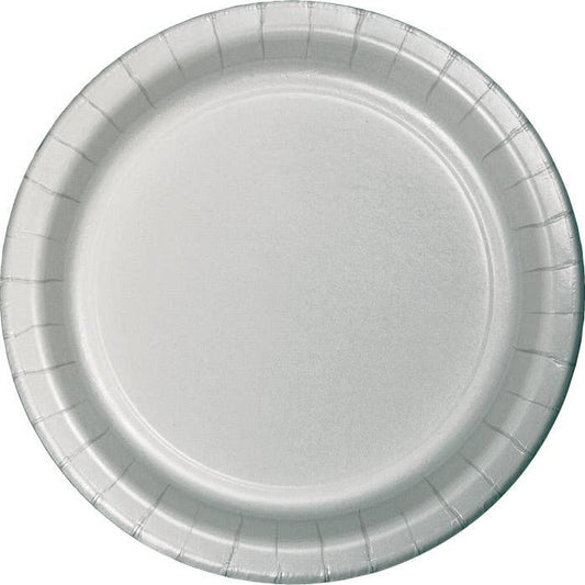 Shimmering Silvery Dinner plate