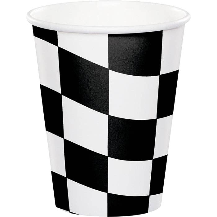 Black and White Checker Cups
