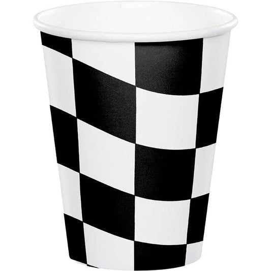 Black and White Checker Cups